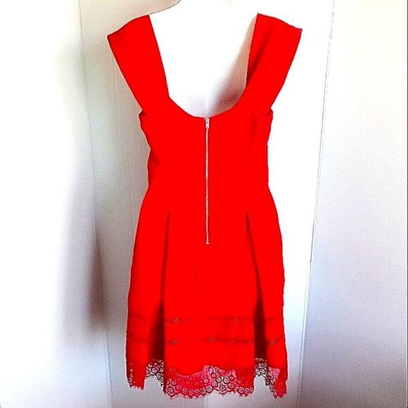 Womens Francesca's Red Midi Dress Size S - Picture 2 of 2